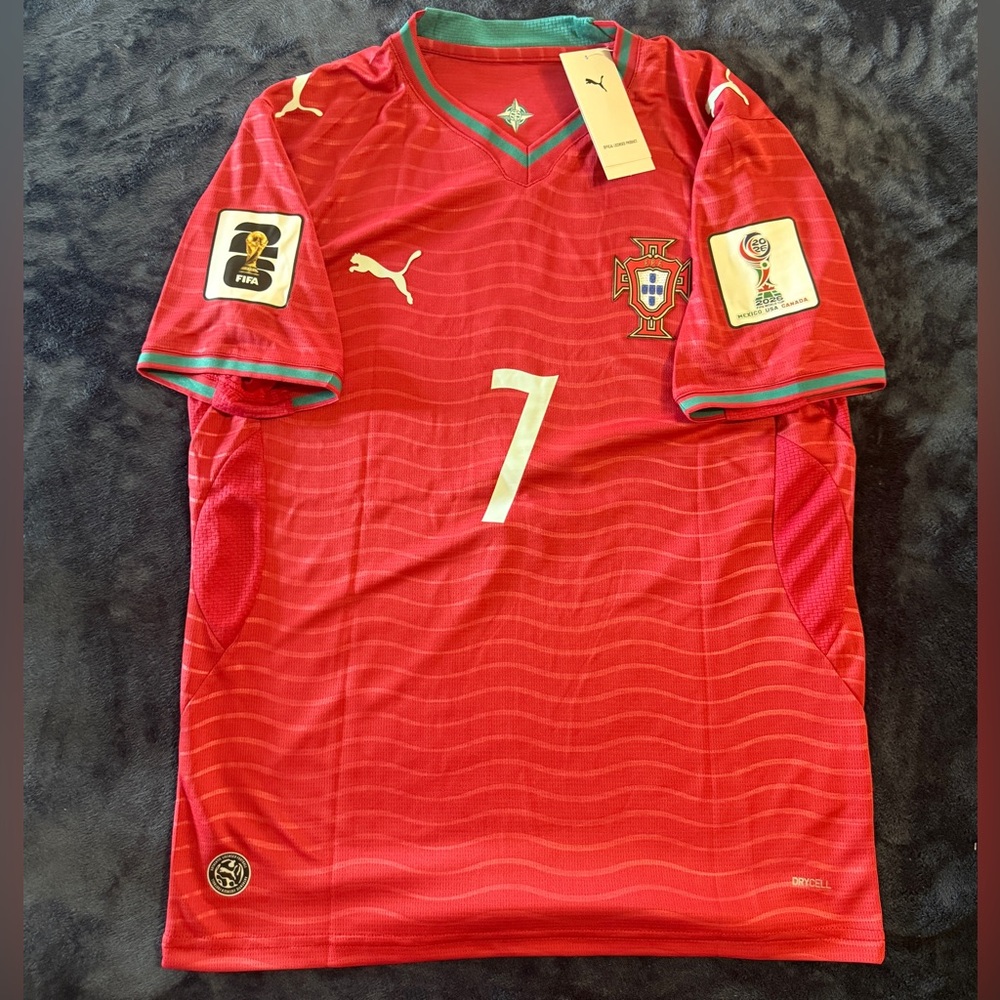 Portugal Men’s Red Football World Cup 2026 Jersey Ronaldo  #7